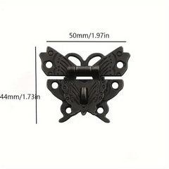 Vintage Latch Hasp Clasp Lock Buckle Catch Mini Butterfly Clasp Case Lock
