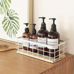 Farmhouse Metal Wire Basket Wall Mount Organizer