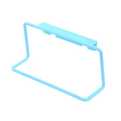 Plastic Bag Holder Multifunctional Towel Rack Cabinet Door Hanging Frame