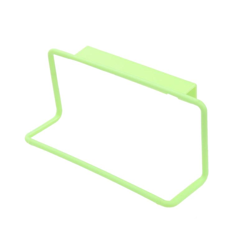 Plastic Bag Holder Multifunctional Towel Rack Cabinet Door Hanging Frame
