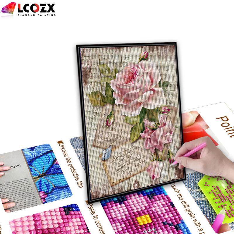 Flower Letter Rhinestone Painting Kit - DIY Diamond Art