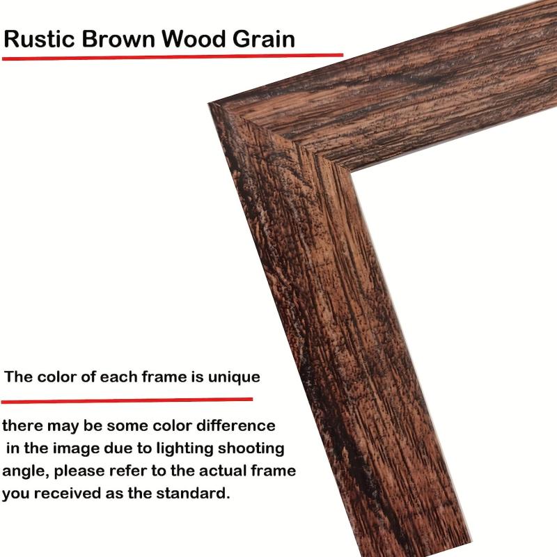 Rustic Brown Picture Frame for Wall/Tabletop 27.94x43 Photos Horizontal/Vertical