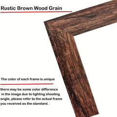 Rustic Brown Picture Frame for Wall/Tabletop 27.94x43 Photos Horizontal/Vertical