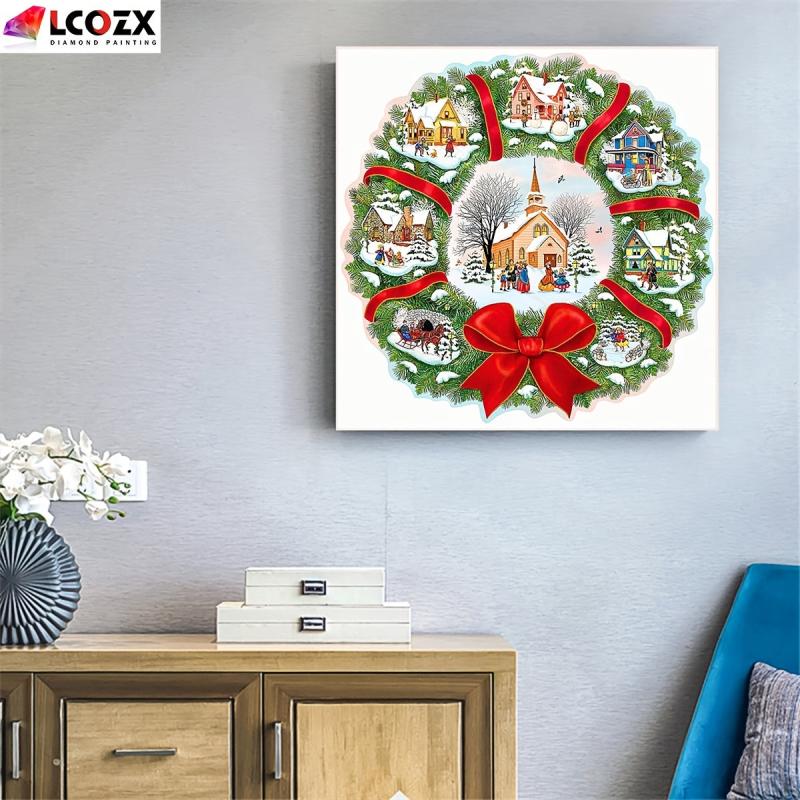 DIY Rhinestone Painting Kit Diamond Art Christmas Decor