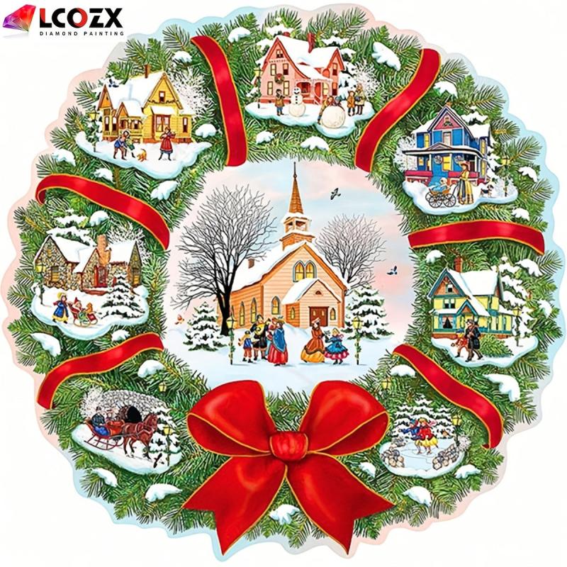 DIY Rhinestone Painting Kit Diamond Art Christmas Decor