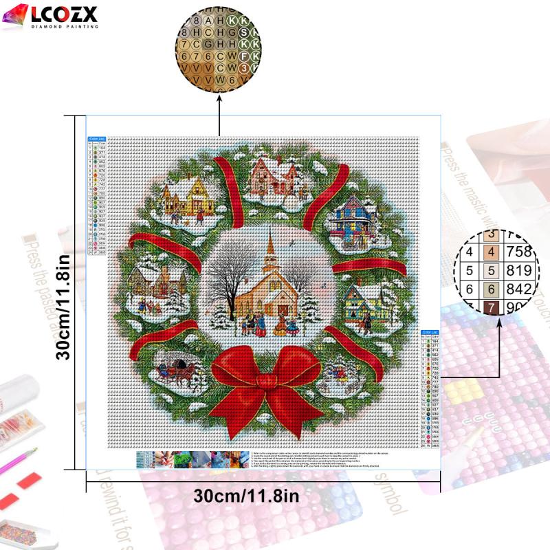 DIY Rhinestone Painting Kit Diamond Art Christmas Decor