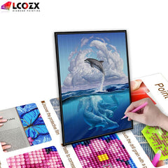 Dolphin 5D Diamond Painting Kit - Creative DIY Rhinestone Art