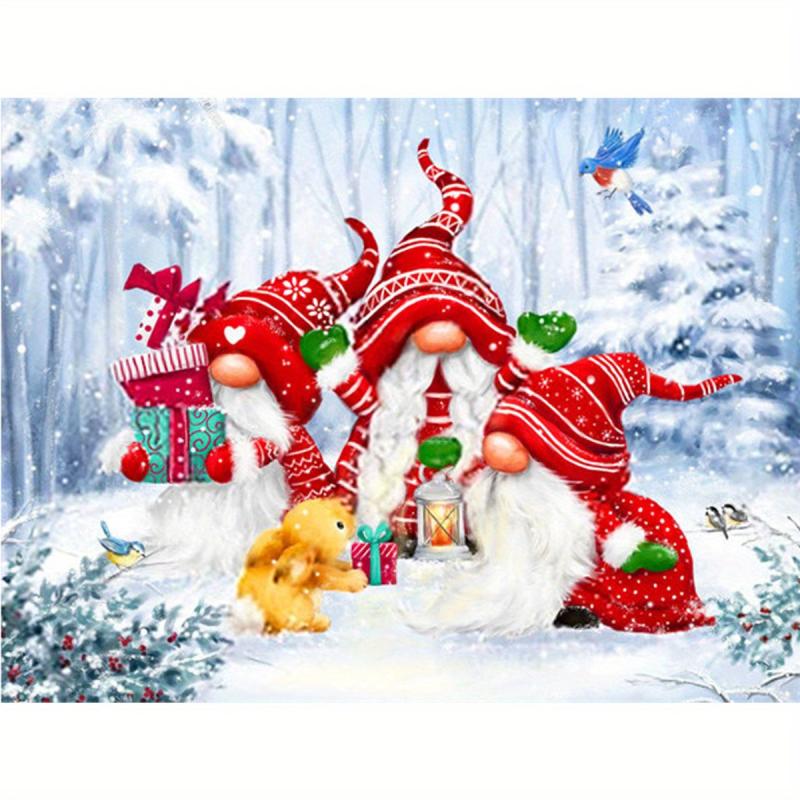 Christmas Diamond Painting Kit for Adults - Full Drill Round Diamonds