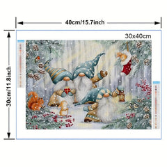 Christmas Diamond Painting Kit for Adults - Full Drill Round Diamonds