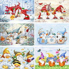 Christmas Diamond Painting Kit for Adults - Full Drill Round Diamonds