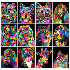 5D Diamond Painting Kit Wild Animal DIY Home Gift 11.8x15.8 Inches