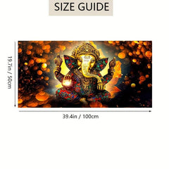 Light Abstract Animal Wall Poster Hindu God Ganesh Elephant Canvas Painting