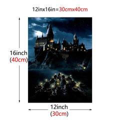 Magic Castle Poster Wall Art Canvas Painting