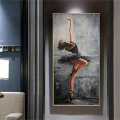 HD Printed Dancer Painting Ballerina Dancer Canvas Wall Art