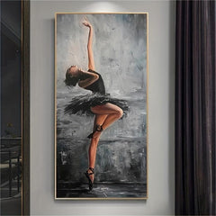HD Printed Dancer Painting Ballerina Dancer Canvas Wall Art
