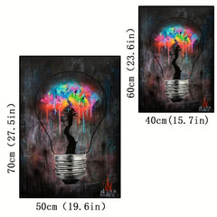 Light Bulb Abstract Street Graffiti Art Poster Canvas Wall Painting