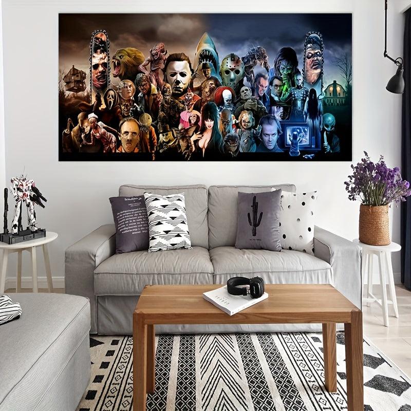 Classic Horror Movies Villains Art Posters Canvas Painting Wall Prints