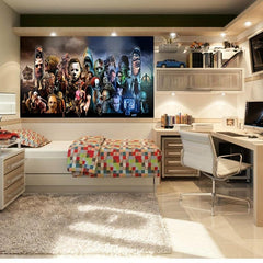 Classic Horror Movies Villains Art Posters Canvas Painting Wall Prints