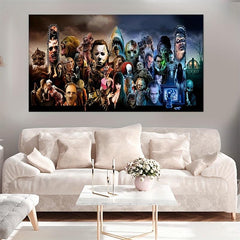 Classic Horror Movies Villains Art Posters Canvas Painting Wall Prints
