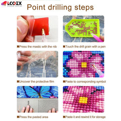 5D Countryside Village Rhinestone DIY Gemstone Painting