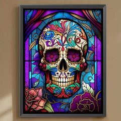 Skull Glass DIY 5D Diamond Painting Kits For Adults