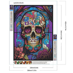 Skull Glass DIY 5D Diamond Painting Kits For Adults