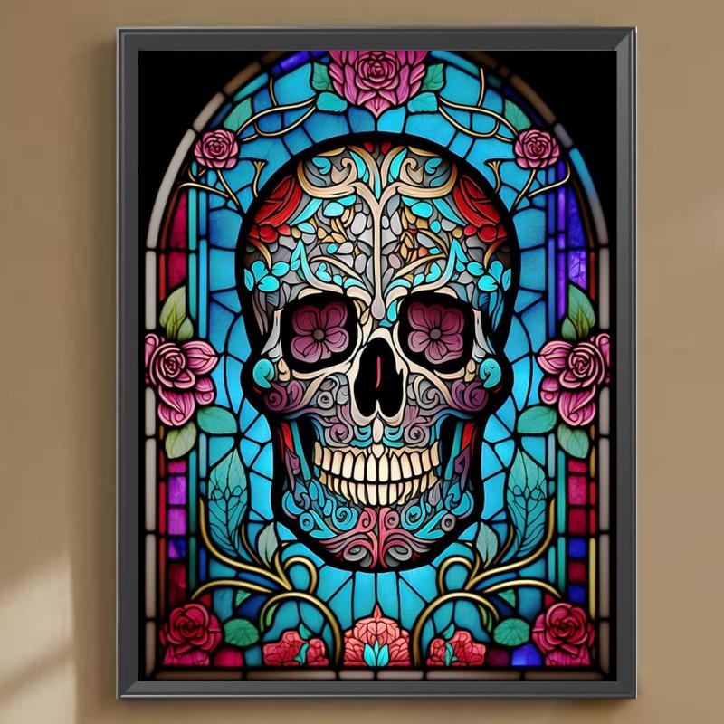 Skull Glass DIY 5D Diamond Painting Kits For Adults