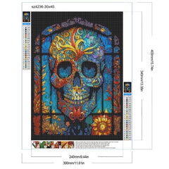 Skull Glass DIY 5D Diamond Painting Kits For Adults