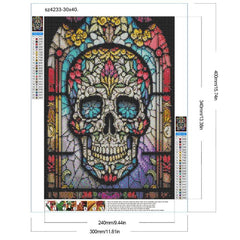 Skull Glass DIY 5D Diamond Painting Kits For Adults