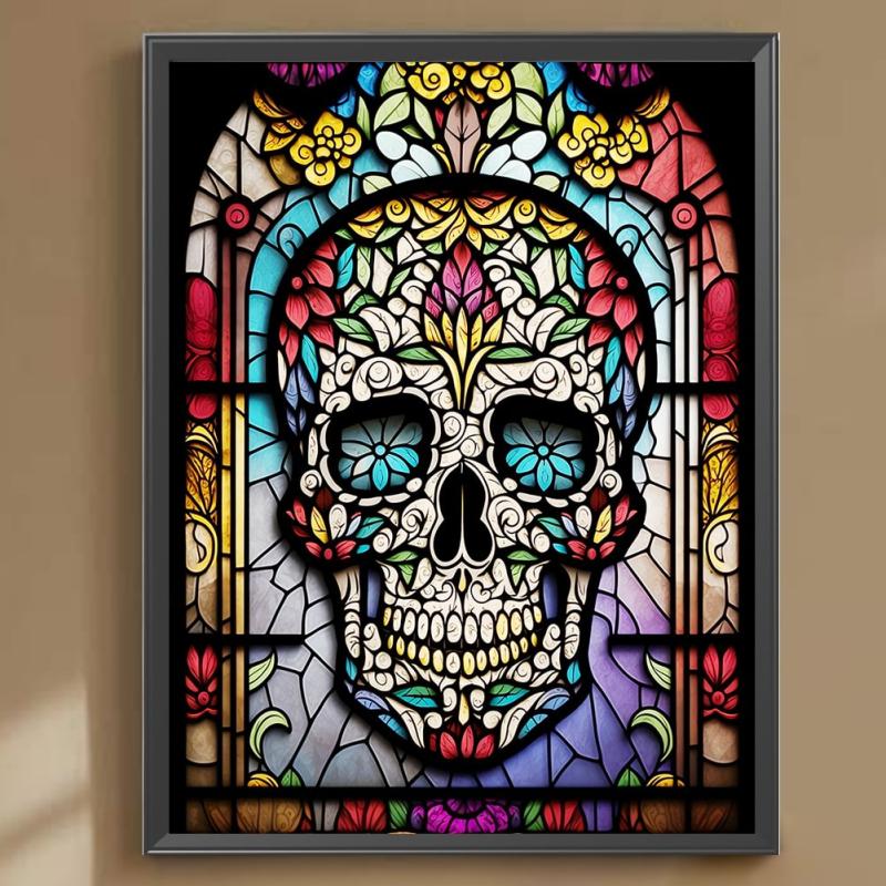 Skull Glass DIY 5D Diamond Painting Kits For Adults