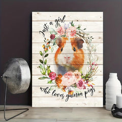 1pc Guinea Pig Poster Canvas Wall Art Home Decor
