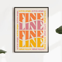 Fine Line Print Canvas Poster Inspiring Home Decor Art Print Wall Art