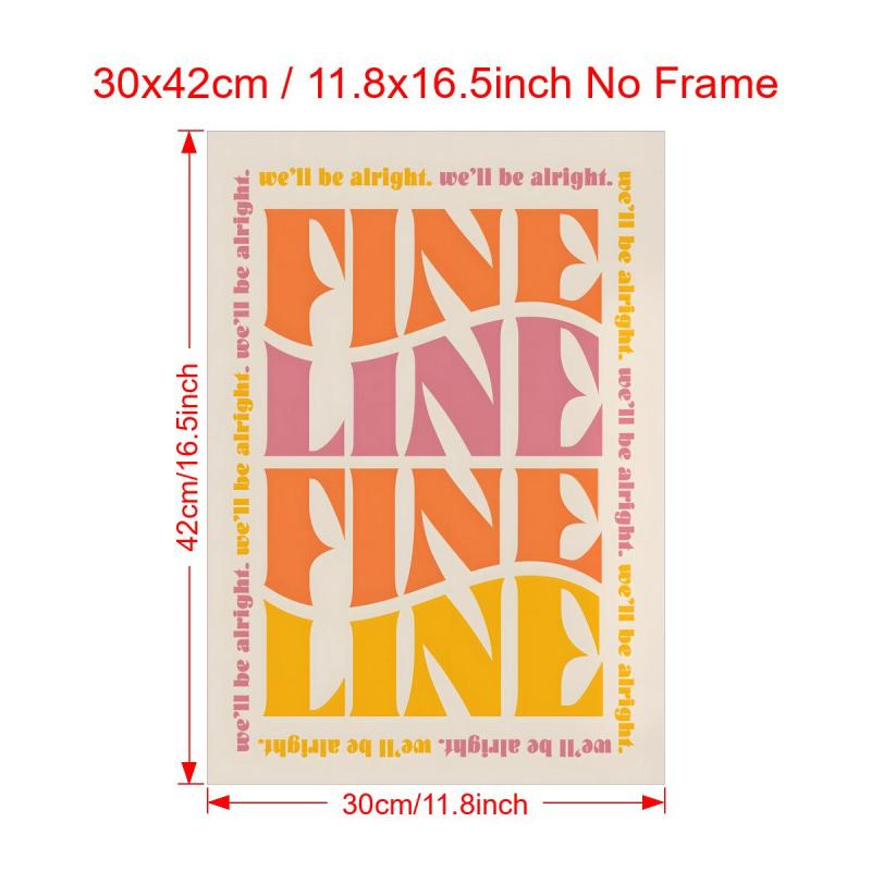 Fine Line Print Canvas Poster Inspiring Home Decor Art Print Wall Art