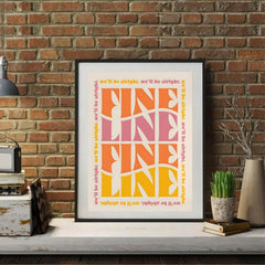 Fine Line Print Canvas Poster Inspiring Home Decor Art Print Wall Art