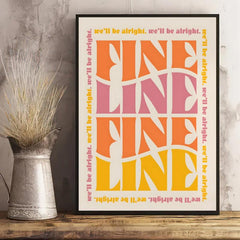 Fine Line Print Canvas Poster Inspiring Home Decor Art Print Wall Art