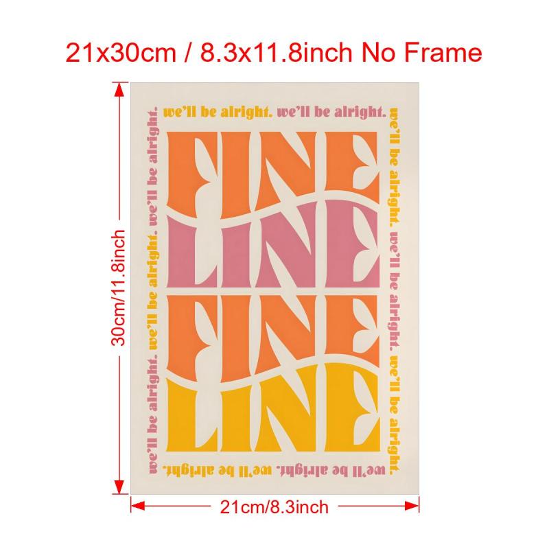Fine Line Print Canvas Poster Inspiring Home Decor Art Print Wall Art