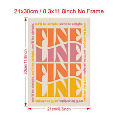Fine Line Print Canvas Poster Inspiring Home Decor Art Print Wall Art