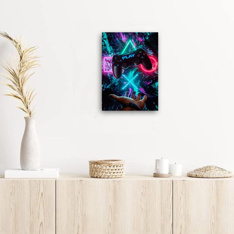Game Controller Canvas Art 20-48cm Frame for Home Decor