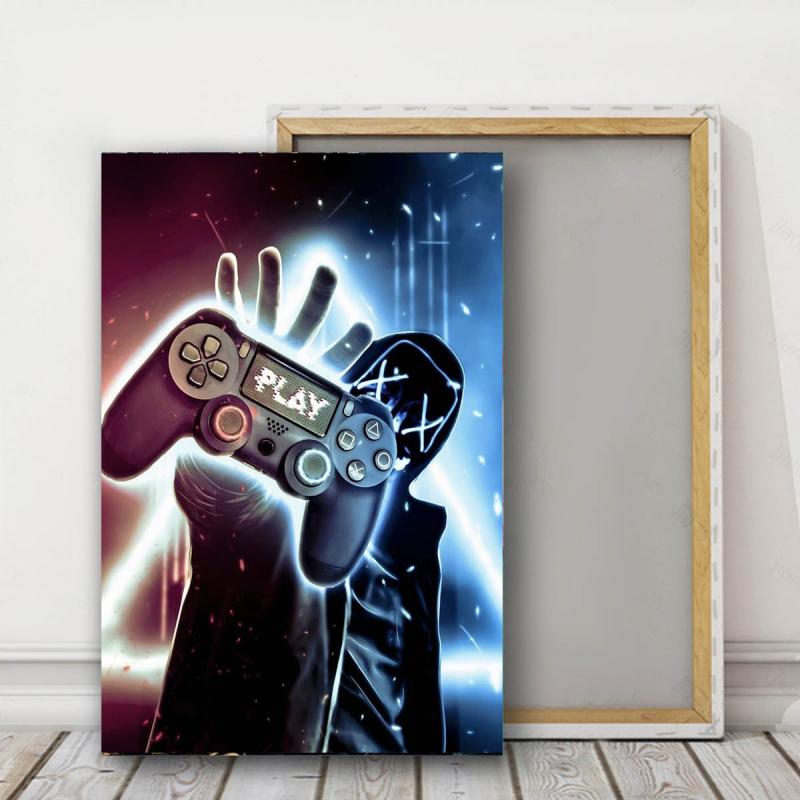 Game Controller Canvas Art 20-48cm Frame for Home Decor