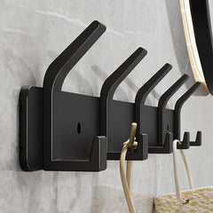 Metal Door Back Row Hook Multipurpose Coat Towel Hat Key Hanging Rack