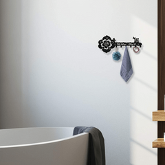 Stylish Rose Butterfly Key Hanger Wall Decoration Gift