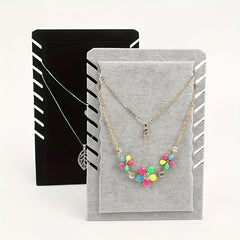 Velvet Jewelry Storage Rack for Necklaces Earrings Rings Bracelets Grey Green