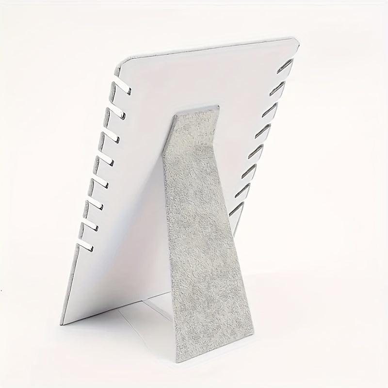 Velvet Jewelry Storage Rack for Necklaces Earrings Rings Bracelets Grey Green