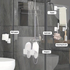 Wall Mount Storage Rack for Home Organization