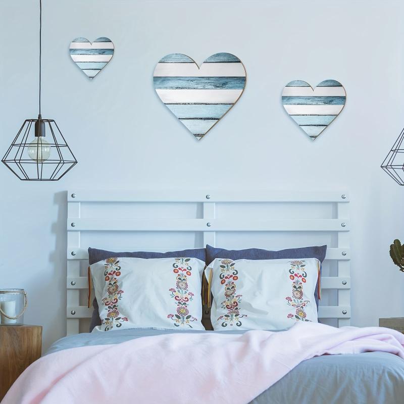 Rustic Heart Shaped Wood Sign for Home Decor