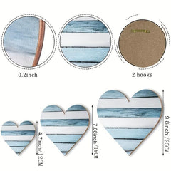 Rustic Heart Shaped Wood Sign for Home Decor