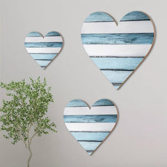 Rustic Heart Shaped Wood Sign for Home Decor