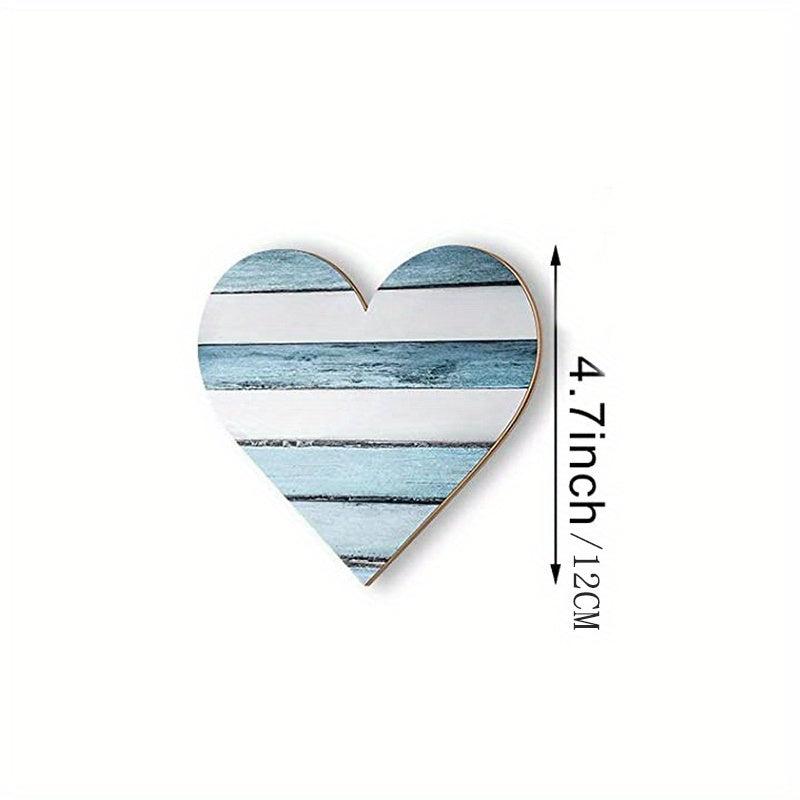 Rustic Heart Shaped Wood Sign for Home Decor