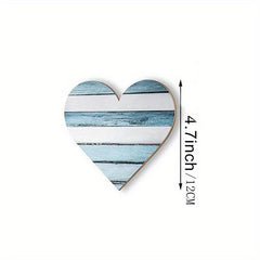 Rustic Heart Shaped Wood Sign for Home Decor