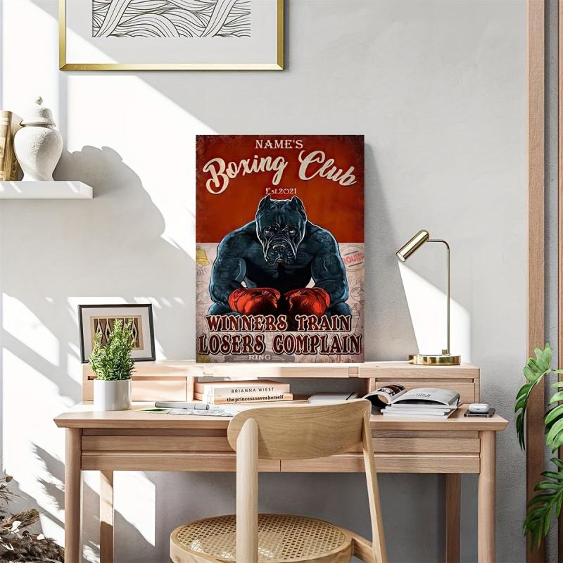 Boxing Club Personalized Art Canvas Painting